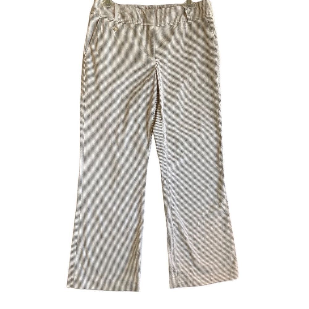 Dalia Collection women’s straight gray flat front pocket pants/trouser size 6P
